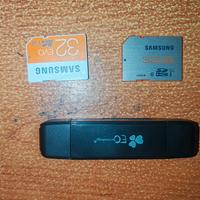 adattatore più 2 Schede SD 32gb