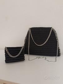 borsa e portacarte/portamonete abbinato