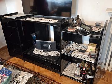 mobile sala per televisione e tavolo con ribaltina