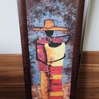 Quadro decorativo etnico moderno – 98x38 cm