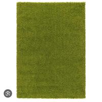 Tappeto a pelo lungo verde Ikea