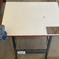 Morsa con banco da lavoro pieghevole con sedia