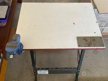 Morsa con banco da lavoro pieghevole con sedia