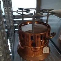 Fornello gas per flambè rame ristorante Navarini