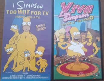 4 Videocassette The Simpson Vintage anni 90