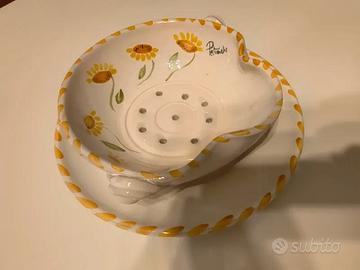 ciotole per aperitivo scolatutto ceramica