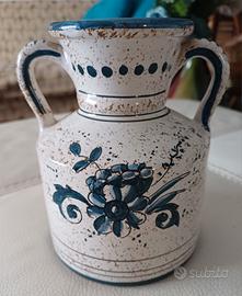 Vaso ceramica ARS Deruta dipinto a mano
