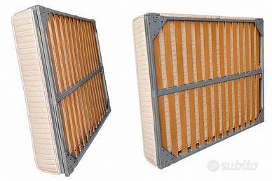 Rete + materasso (nuovi) + accessori letto (usato)