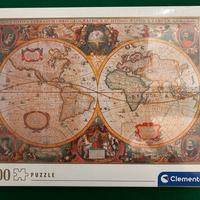 Puzzle Clementoni 1000 pz Mappa Antica Nuovo