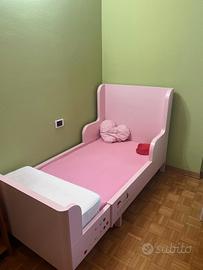 Letto bambina rosa 