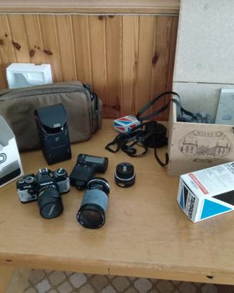 yashica fx3 quartz+35-135mm+42-75mm+converter x2