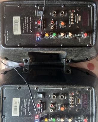 casse Bluetooth piu regal mixer cavi e microfono