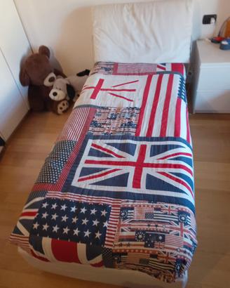 Letto una piazza con contenitore