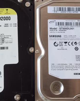 Lotto 4 Hard Disk HDD SATA 3.5" – 200GB 250GB 320G