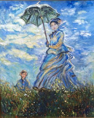 Dipinto firmato Olio su tela – Reintrep. Monet
