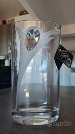 Vaso da fiori in vetro e gemma