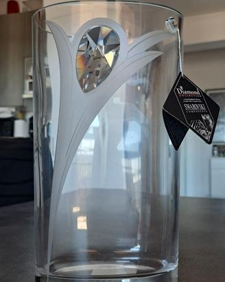 Vaso da fiori in vetro e gemma