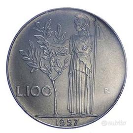 iMONETA DA "100 LIRE DEL 1957 "