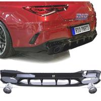 DIFFUSORE MERCEDES CLA C118 19- AMG NERO LUCIDO + 
