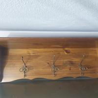 LEGNO MASSELLO Appendiabiti ARTIGIANALE 