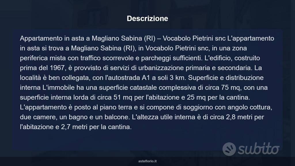 Appartamento – Gallese, Viterbo - Altro