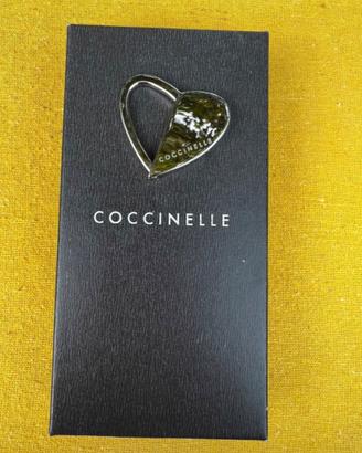 Portachiavi Coccinelle cuore ovale acciaio unisex