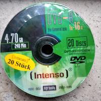 20 DVD Intenso nuovi da incidere fino a 240 minuti