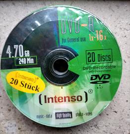 20 DVD Intenso nuovi da incidere fino a 240 minuti