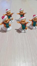 oggettini di winnie the pooh natalizi 5 pz.