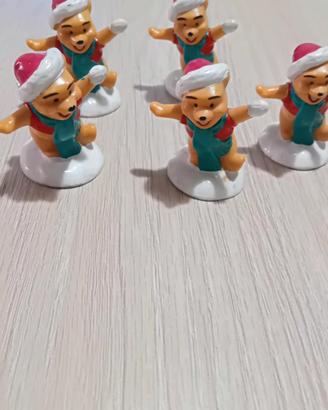 oggettini di winnie the pooh natalizi 5 pz.