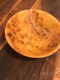 base lampadario alabastro arancione