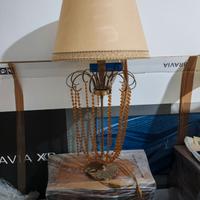 Lume in vetro di Murano e ferro bronzato