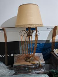 Lume in vetro di Murano e ferro bronzato