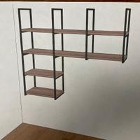 Libreria Arredo3 Factory Rovere biondo industrial