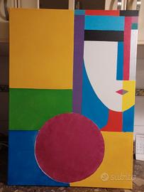 Quadro Moderno Dipinto a Mano 50x70 - Acrilico  