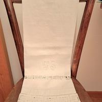 Asciugamano antico 1920 ricamato a mano 8^