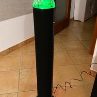 Cassa Tower Speaker Stereo con luci discoteca