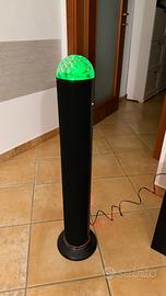 Cassa Tower Speaker Stereo con luci discoteca