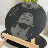 Piatto/quadro inciso a laser maradona pezzo unico