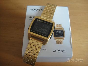 Orologio NIXON full metal gold retro' nerd