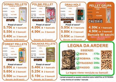 Pellet e legna da ardere