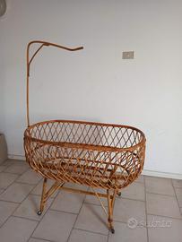 Culla in vimini/rattan