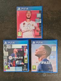 Fifa 20 + Fifa 21 + Fifa 22 per PS4