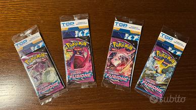 Artset 4 Bustine Pokemon Colpo Fusione