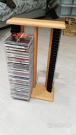 Porta cd in legno - estrazione ad ali