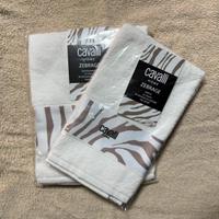 Asciugamani Cavalli Home Zebrage - Avorio 2 pezzi