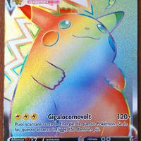 Carta Pokémon Pikachu VMAX Arcobaleno 188/185 Volt