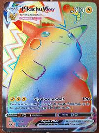 Carta Pokémon Pikachu VMAX Arcobaleno 188/185 Volt