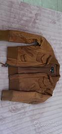 Giubbino vera pelle vintage donna Armani Jeans