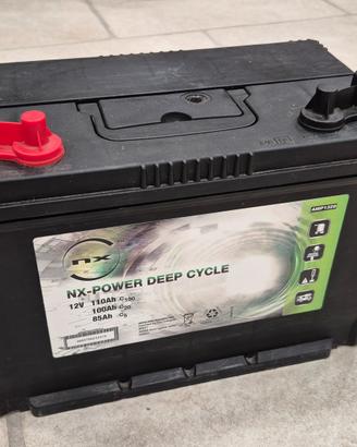 N. 2 Batterie NX-Power Deep Cycle 12V 100Ah